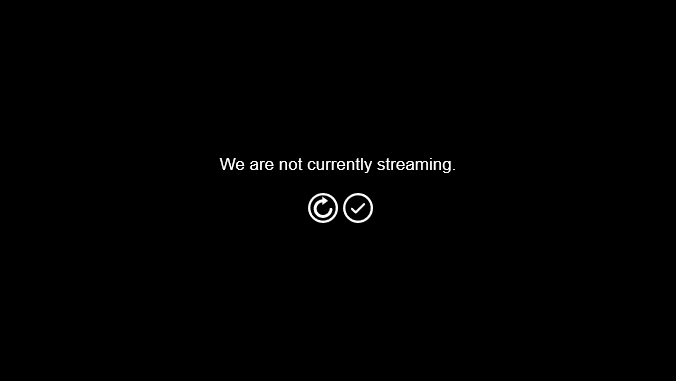 Error: We are not currently streaming
